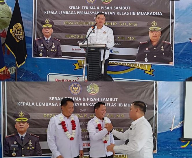 
					Pisah Sambut Kepala Lapas Muaradua, Hero Sulistiyono Gantikan Reza Yudhistira