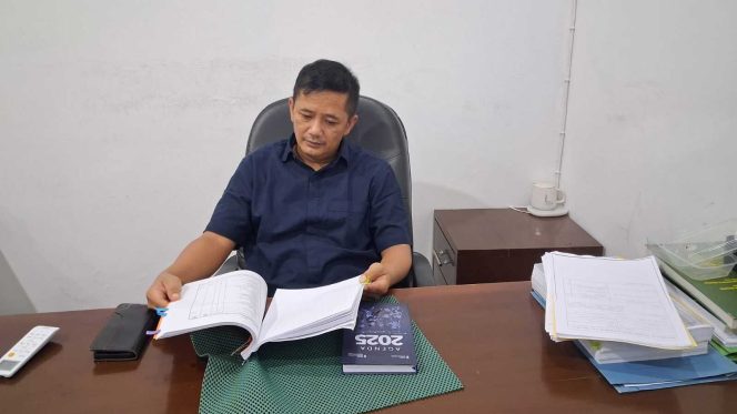 
					Kasi Intelijen Kejari OKU Selatan, David Lafinson Sipayung saat memberikan keterangan.