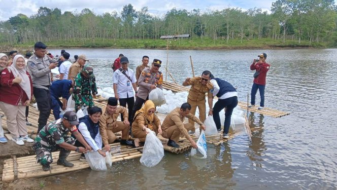 
					Pemkab OKU Selatan Laksanakan Restocking Ikan di Tebat Gabus dan Tebat Bengkok, Perkuat Kelestarian Perairan dan Ketahanan Pangan