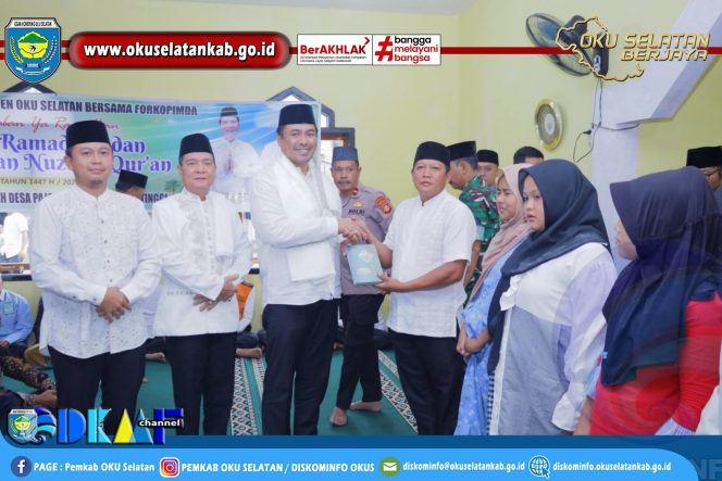 
					Safari Ramadhan 1447 H, Bupati OKU Selatan Tekankan Pembangunan Infrastruktur