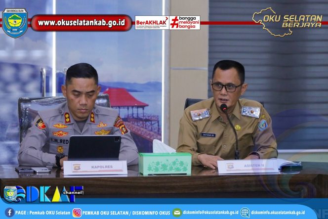 
					Pemkab OKU Selatan Dukung Pengamanan Lebaran, Asisten II Hadiri Rakor Operasi Ketupat Musi 2026